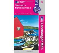 Shetland - North Mainland (OS Landranger Map Active): 3 (OS Landranger Active Map)