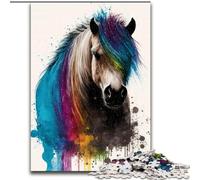 Shetland Pony Colourful 1000 Pieces Jigsaw Puzzle For Adults Teens, Toys Educational Games Stress Relieving Unique Birthday And Gifts (26x38cm)
