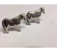 Shetland Pony E06 Horse & Equestrian English Pewter Cufflinks