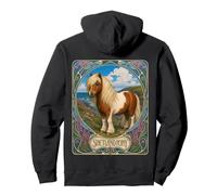 Shetland Pony Elegant Art Nouveau Pullover Hoodie