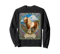 Shetland Pony Elegant Art Nouveau Sweatshirt