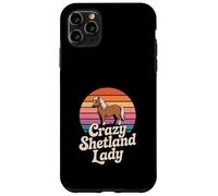 Shetland Pony Horse "Crazy Shetland Lady" Retro Equestrian Case for iPhone 11 Pro Max