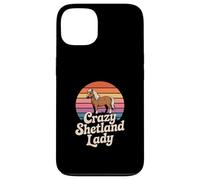 Shetland Pony Horse "Crazy Shetland Lady" Retro Equestrian Case for iPhone 13