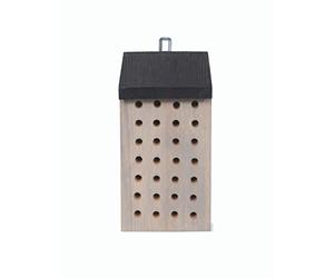 Shetland Rectangular Bee House by Garden Trading | Crafted in Pine | H26.5 X W12 X D12cm