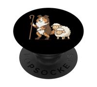 Shetland Sheep Dog Herder Herd - Funny Dog Mom Dad PopSockets Adhesive PopGrip