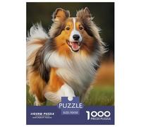 Shetland Sheepdog 1000 Piece Animation Paper Jigsaw Puzzle Colourful Beautiful Decoration for Adults And Kids 70x50cm/1000pcs