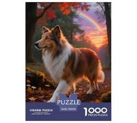 Shetland Sheepdog 1000 Piece Jigsaw Puzzle Educational Games Creative Pet Dog Jigsaw Puzzle Puzzle Game for Adults And Kids 70x50cm/1000pcs