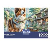 Shetland Sheepdog 1000 Piece Jigsaw Puzzle For Adults Challenging Game Stress Relief Puzzle Cultivate The Spirit of Teamwork For Adults Gifts 38x26cm/1000pcs