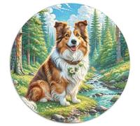 Shetland Sheepdog 1000 Piece Jigsaw Puzzle For Adults Family Challenge Toys Stress Relief Puzzle Exercise The Memory of The Brain for Adults And Kids, Age 12 Years Up 1000pcs (67.5x67.5cm)