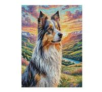 Shetland Sheepdog 500 Piece Jigsaw Puzzle for Adults Teens Cute Pet Animals Art Studio Decor Creative Challenge Vibrant Colours Great Gift for Artists 500 PCS