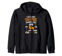 Shetland Sheepdog Barking Logic Funny Dog Lover Zip Hoodie