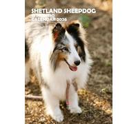 Shetland Sheepdog Dog Wall Calendar, A3 Size, Wire-Bound, Full Colour, Free Pack of Calendar Stickers.