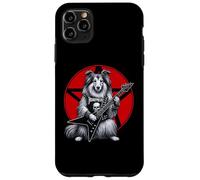 Shetland Sheepdog Heavy Metal Guitar Rock Dog Lover Case for iPhone 11 Pro Max