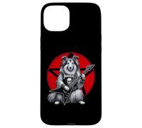 Shetland Sheepdog Heavy Metal Guitar Rock Dog Lover Case for iPhone 15 Plus