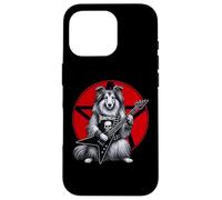 Shetland Sheepdog Heavy Metal Guitar Rock Dog Lover Case for iPhone 16 Pro