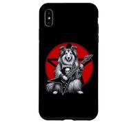 Shetland Sheepdog Heavy Metal Guitar Rock Dog Lover Case for iPhone XS Max