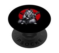 Shetland Sheepdog Heavy Metal Guitar Rock Dog Lover PopSockets Adhesive PopGrip