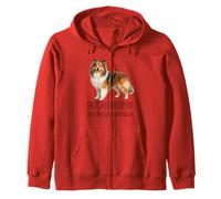 Shetland Sheepdog Humor Endless Barking Sheltie Life Zip Hoodie