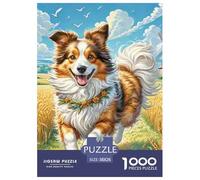 Shetland Sheepdog Jigsaw Puzzle Adult And Children Educational Games Home Decoration Rainy Days Fun Activities Birthday Jumbo Age 12+ for Adults 38x26cm/1000pcs