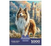 Shetland Sheepdog Jigsaws Adults Large Dog 1000 Pieces - Colourful Educational Game for Adults & Kids | 70x50cm/1000pcs