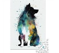 Shetland Sheepdog Mini Col 1000-Piece Puzzle for Adults, 38x26cm/1000pcs; A Weekend Activity at Your Own Pace; White Cardboard for Simple Sorting