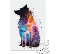 Shetland Sheepdog Mini Col 1000-Piece Puzzle for Adults, 70x50cm/1000pcs; White Pieces with A Smooth Surface; Shared Family Time Around The Table