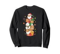 Shetland Sheepdog Santa Elf Snowman Christmas Womens Mens Sweatshirt