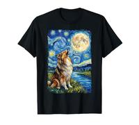 Shetland Sheepdog Starry Night Howling Value Graphic T-Shirt