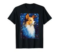Shetland Sheepdog Starry Night Value Graphic T-Shirt
