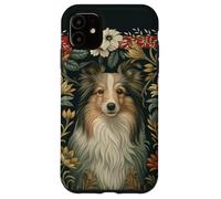 Shetland Sheepdog Victorian Style Sheltie Floral Case for iPhone 11