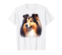 Shetland Sheepdog x Sheltie Value Graphic T-Shirt, Men, White, L