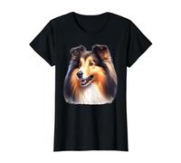 Shetland Sheepdog x Sheltie Value Graphic T-Shirt, Women, Black, L