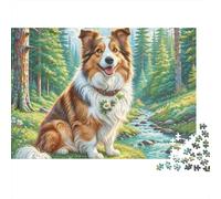 Shetland SheepdogJigsaw Puzzle Animal Recycled Board Seniors Brain Training Holiday Activity 1000 Pieces 70x50cm/1000pcs