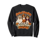 Shetland Sheepdogs Halloween Funny Dog Ghost Pumpkin Sweatshirt