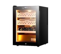 SHEUAO 50L Electric Cigar Humidor, 200/300 Count Cigar Humidor Cabinet With Cooling, Heating & Humidity Control,Layer Drawer,For Men Father Husband,Cigarcabinet B