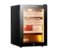 SHEUAO Electric Cigar Cabinet-50L Electronic Cooler Humidor-Cedar Wood-Controlled Humidity Cigar And Wine Cabinet-Holds 200/300 Cigars-Commercial/Household A