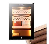SHEUAO Electric Humidor 50L With Temperature & Humidity Control Cigar Humidors With Cedar Wood Humidor Cabinet Holds 200/300 Counts A