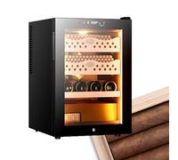 SHEUAO Electric Humidor 50L With Temperature & Humidity Control Cigar Humidors With Cedar Wood Humidor Cabinet Holds 200/300 Counts B