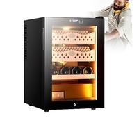 SHEUAO Electronic Cigar Humidor Cabinet With Cedar Lining,Layer Drawer,Temperature 16~23°C - Intelligent Electric Cigar Humidor Cooler B