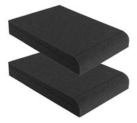 SHEUTSAN 2 Pack Studio Monitor Isolation Pads, High-Density Acoustic Isolation Pads, Speaker Isolation Panels Foam Pads for 5 Inch Monitors, Fits Most Speaker Stands for Sound Improvement, Black