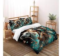 SHEVOVER Indians Bedding Set King（220x240cm）, Indian Culture Quilt Set, For Kids Boys Girls Teens Indian Culture 3D Print Duvet Insert 3Pcs,Decor Bedroom Collection