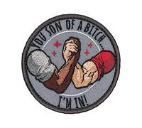 SHEVRONS You Son of a ... Tactical Funny Morale Patch for Hats, Vests, Jeans, Backpacks, All Clothes, and Gear - Highly Durable and Incredibly Resistant to Fading and Tearing - 2.95 x 2.95 in