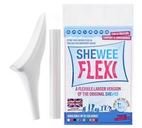 SHEWEE Flexi Female Urinal - Made in the UK - Flexible, Reusable, Portable & Recyclable Urination Device. Festival, Camping, Car, Hiking Essentials for Women. Stand to Pee Device W/Extension Pipe