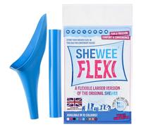 SHEWEE Flexi - The Original Female Urinal - Made in the UK Stand to Pee Funnel - Reusable, Flexible & Portable Urination Device. Festival, Camping, Car, Hiking Essentials for Women - Blue