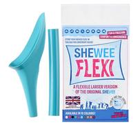 SHEWEE Flexi - The Original Female Urinal - Made in the UK - Reusable, Flexible & Portable Urination Device. Festival, Camping, Car, Hiking Essentials for Women. Stand to Pee Funnel - Aqua