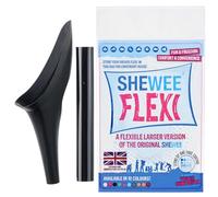 SHEWEE Flexi - The Original Female Urinal - Made in the UK - Reusable, Flexible & Portable Urination Device. Festival, Camping, Car, Hiking Essentials for Women. Stand to Pee Funnel - Black