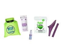SHEWEE Flexi Travel Pack - Includes Reusable Pee Funnel, Peebol Pocket Sized Toilet, Hand Sanitiser and Dry Bag (Purple)