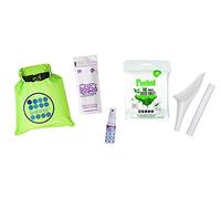 SHEWEE Flexi Travel Pack - Includes Reusable Pee Funnel, Peebol Pocket Sized Toilet, Hand Sanitiser and Dry Bag (White)