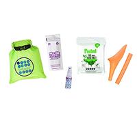 SHEWEE Flexi Travel Pack - Includes Reusable Pee Funnel, Peebol Pocket Sized Toilet, Hand Sanitiser and Dry Bag (Pumpkin)