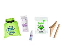 SHEWEE Flexi Travel Pack - Includes Reusable Pee Funnel, Peebol Pocket Sized Toilet, Hand Sanitiser and Dry Bag (Desert Sand)